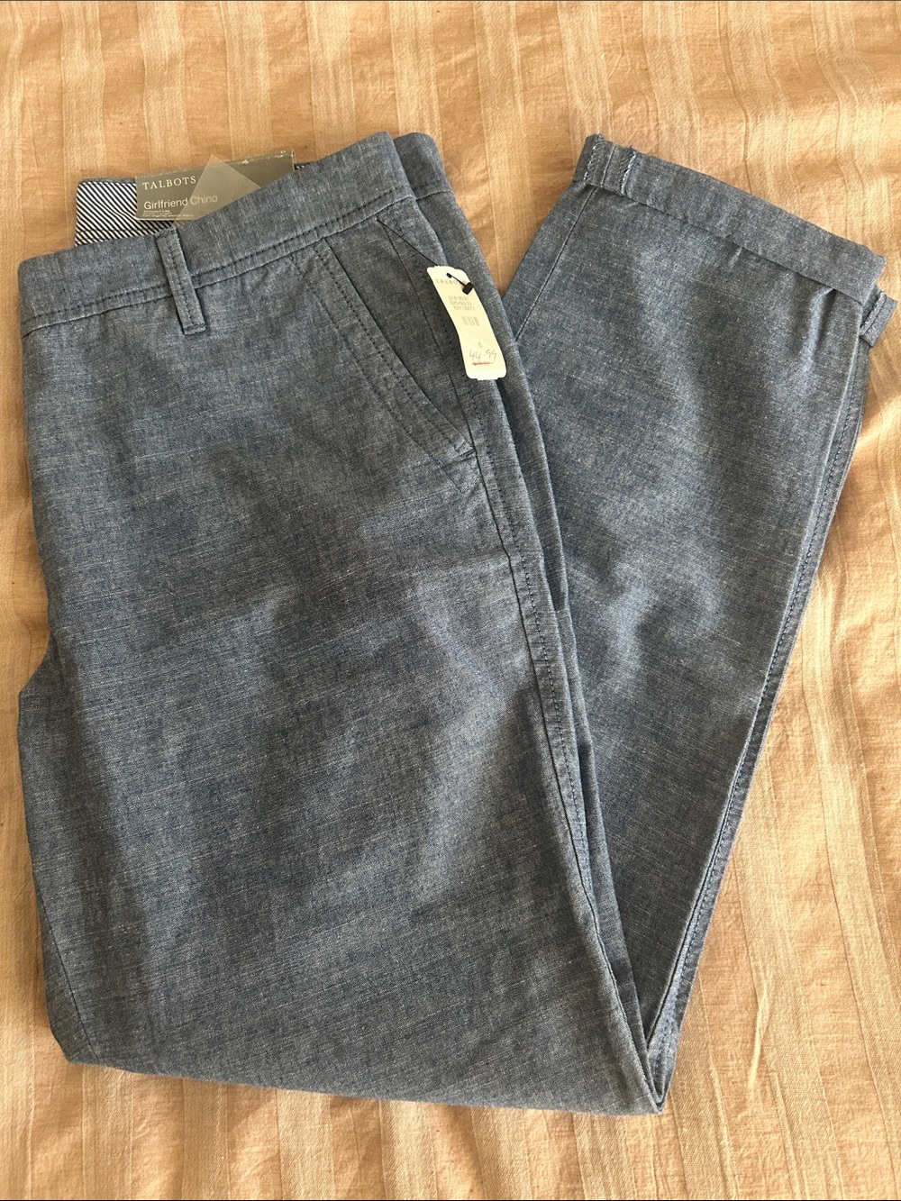 Talbots Women’s Blue Chambray Chinos